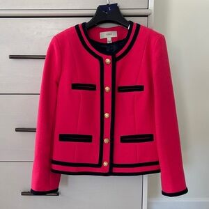 J. Crew Women's Wool Lady Jacket with Navy Accents